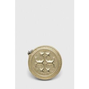 Tory Burch portofel de piele culoarea auriu imagine