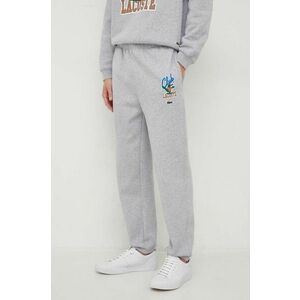 Lacoste pantaloni de trening culoarea gri, cu imprimeu imagine