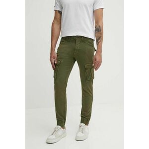 Alpha Industries pantaloni bărbați, culoarea verde imagine