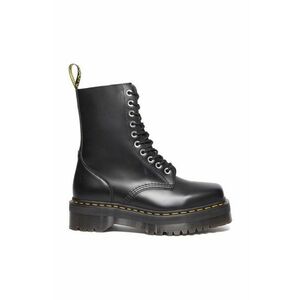 Dr. Martens bocanci de piele 1490 Quad Squared femei, culoarea negru, cu platforma, DM31147001 imagine