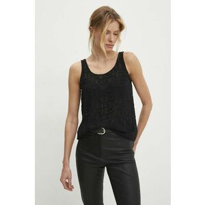 Answear Lab top culoarea negru, cu imprimeu imagine