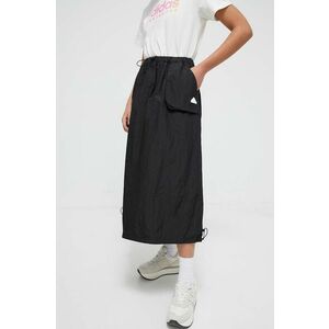 adidas fustă culoarea negru, midi, evazați IQ4834 imagine