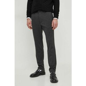 BOSS pantaloni bărbați, culoarea negru, drept 50507573 imagine