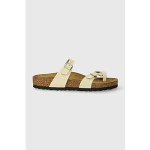 Birkenstock papuci din nubuc Mayari culoarea bej, 1026613 imagine