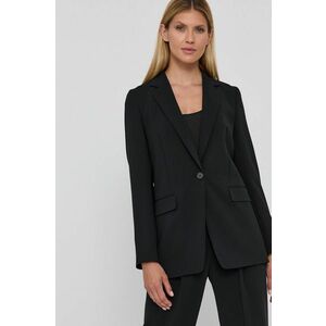 BOSS sacou culoarea negru, un singur rând de nasturi, material uni 50457442 imagine