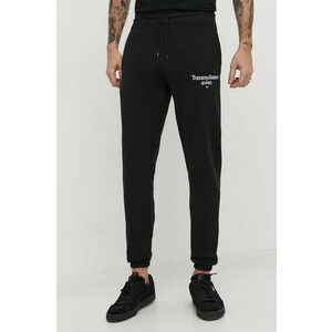 Tommy Jeans pantaloni de trening din bumbac culoarea negru, cu imprimeu DM0DM18935 imagine