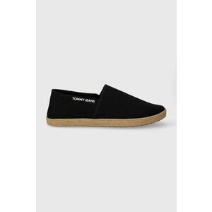 Tommy Jeans espadrile TJM ESPADRILLE STREET culoarea negru, EM0EM01386 imagine