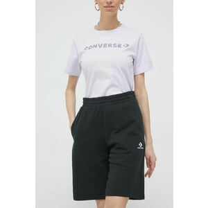 Converse pantaloni scurți culoarea negru, uni 10023875.A01-Black imagine