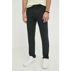 Pepe Jeans pantaloni barbati, culoarea negru, mulata imagine