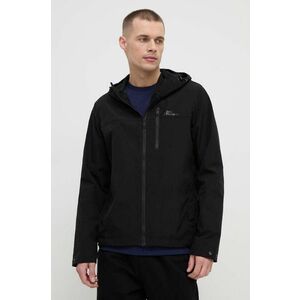 Jack Wolfskin geaca barbati, culoarea negru, de tranzitie imagine