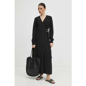 Medicine rochie culoarea negru, midi, evazati imagine