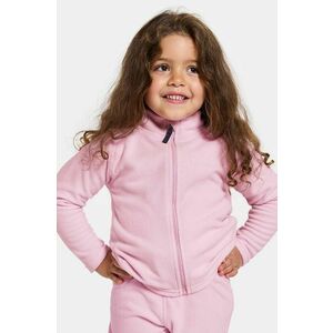 Didriksons bluza copii MONTE KIDS FZ 10 culoarea roz, neted imagine