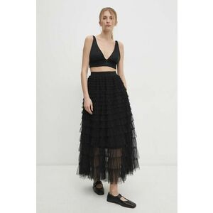 Answear Lab fusta culoarea negru, maxi, evazati imagine