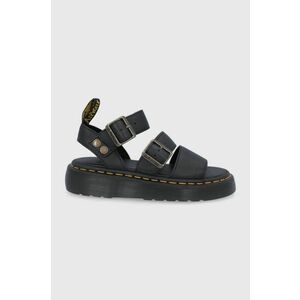 Dr. Martens sandale de piele Gryphon Quad femei, culoarea negru, cu platformă DM25720001.Gryphon.Qu-Black imagine