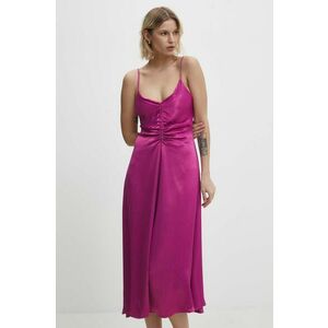 Answear Lab rochie culoarea roz, maxi, drept imagine