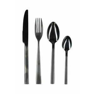 Bahne set de tacâmuri pentru 4 persoane Shiny Black 16-pack imagine