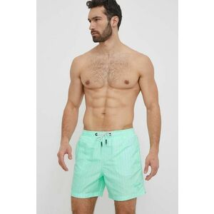 Superdry pantaloni scurti de baie culoarea turcoaz imagine