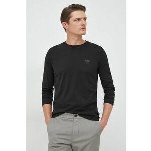 Joop! longsleeve din bumbac culoarea negru, neted imagine