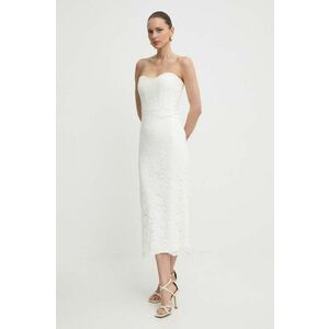 Bardot rochie KAYLEIGH culoarea bej, midi, mulata, 59147DB imagine