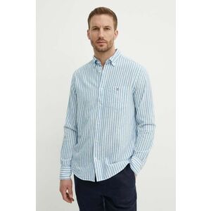 Gant camasa din amestec de in cu guler button-down, regular, 3230057 imagine