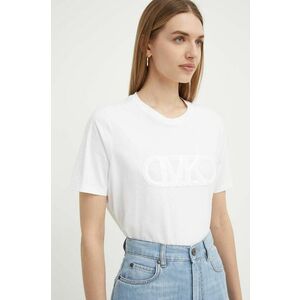 MICHAEL Michael Kors tricou din bumbac femei, culoarea alb imagine