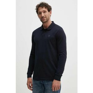 Boss Orange longsleeve barbati, culoarea albastru marin, neted, 50507704 imagine