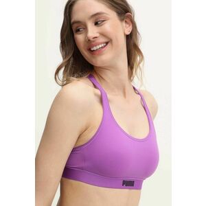 Puma sutien sport culoarea violet, neted, 938315 imagine