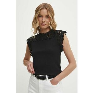 Answear Lab bluza femei, culoarea negru, neted imagine