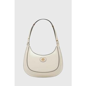 Tory Burch poseta de piele Robinson Spazzolato culoarea bej, 154729.704 imagine