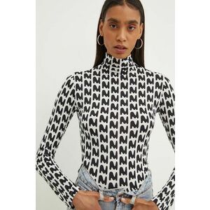 MSGM bluza femei, culoarea alb, modelator, 3741MDM11.247669 imagine