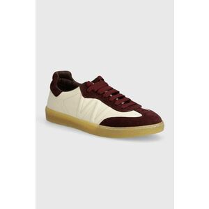 Weekend Max Mara sneakers din piele PACOBICOLOR culoarea bordo, 2425766054600 imagine