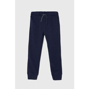 United Colors of Benetton pantaloni de bumbac pentru copii culoarea albastru marin, neted, 3J68CF058 imagine