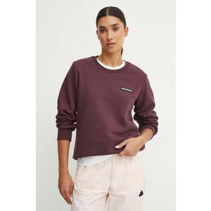 Columbia bluza femei, culoarea bordo, cu imprimeu imagine