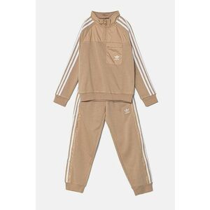 adidas Originals trening copii CREW SET HZ culoarea bej, IX9989 imagine