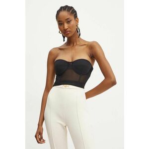 Elisabetta Franchi top femei, culoarea negru, TO00647E2 imagine