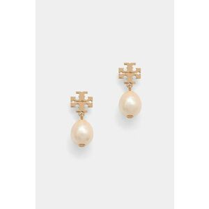 Tory Burch cercei placați cu aur KIRA PEARL 65156 imagine