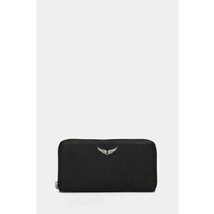 ZADIG&VOLTAIRE portofel de piele femei, culoarea negru, LWSG00018 imagine