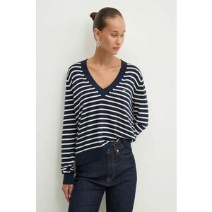 Tommy Jeans pulover femei, culoarea albastru marin, light, DW0DW18670 imagine