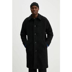 A.P.C. palton manteau gaston barbati, culoarea negru, de tranzitie, WVBCA.H01516 imagine