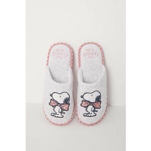 women'secret papuci de casa Snoopy culoarea roz, 4998034 imagine