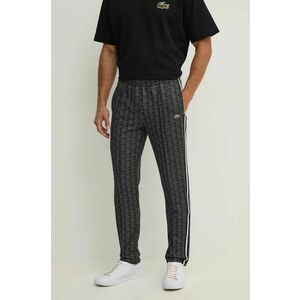 Lacoste pantaloni de trening culoarea negru, modelator imagine