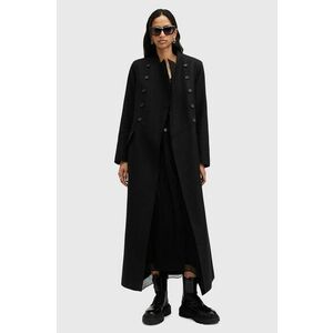 AllSaints palton de lana BLAIZE COAT culoarea negru, de tranzitie, cu doua randuri de nasturi, W004OB imagine