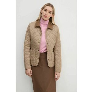 Barbour geaca femei, culoarea bej, de tranzitie imagine