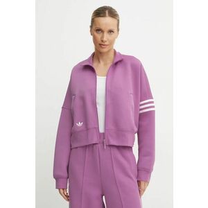 adidas Originals bluză Neuclassics CL Tracktop femei, culoarea violet, modelator, IW5616 imagine