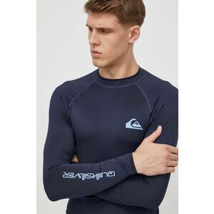 Quiksilver longsleeve barbati, culoarea albastru marin, cu imprimeu imagine