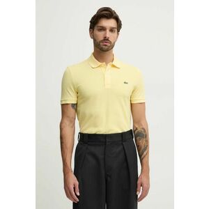 Lacoste polo de bumbac culoarea alb, neted imagine