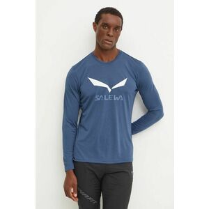 Salewa longsleeve sport Solidlogo cu imprimeu imagine