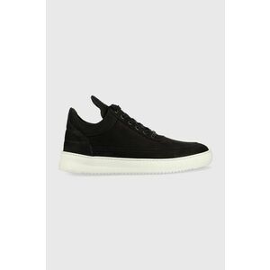 Filling Pieces sneakers din piele întoarsă Low top Ripple culoarea negru, 25121721863 imagine