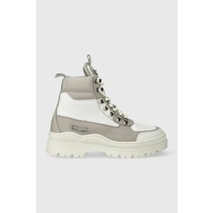 Filling Pieces botine Mountain Onyx femei, culoarea gri, cu toc plat, 64333811901 imagine