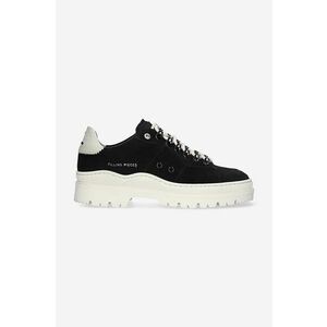 Filling Pieces sneakers din piele întoarsă Court Serrated culoarea negru, 89128861946 imagine